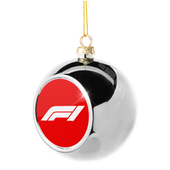 Formula 1, Χριστουγεννιάτικη μπάλα δένδρου Ασημένια 8cm