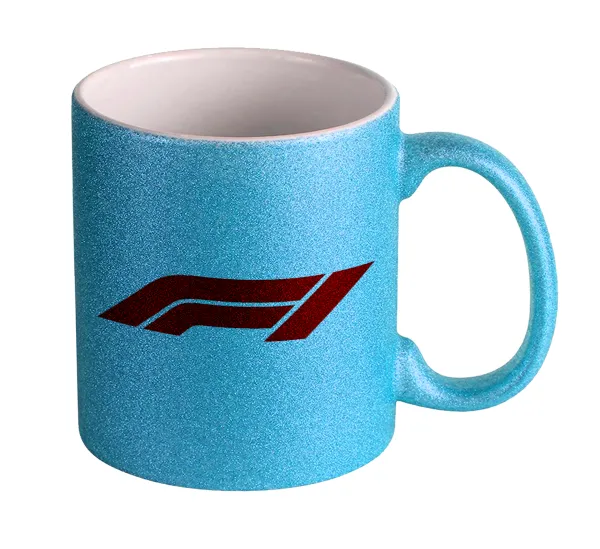 Formula 1 — Κούπα Σιέλ Glitter που γυαλίζει, κεραμική, 330ml