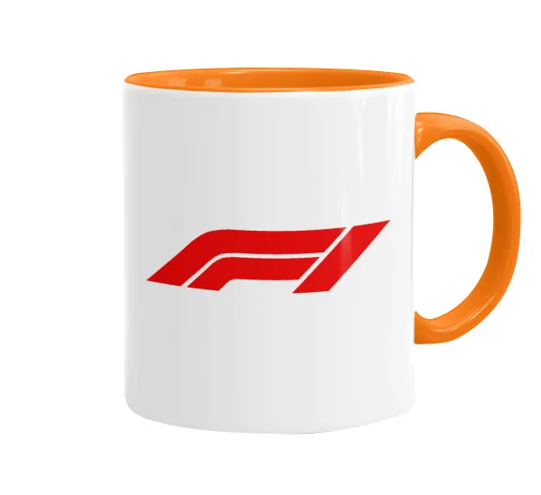 Formula 1 — Mug colored orange, ceramic, 330ml