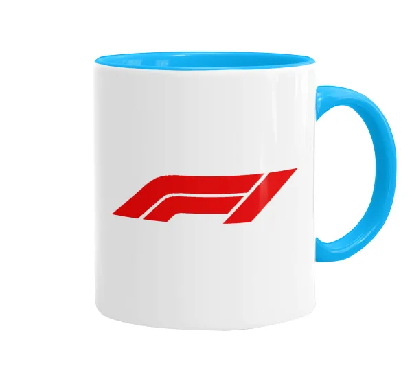 Formula 1 — Κούπα χρωματιστή γαλάζια, κεραμική, 330ml