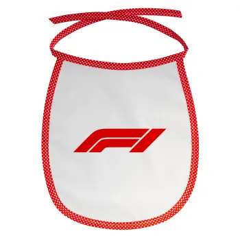 Formula 1, Σαλιάρα μωρού αλέκιαστη με κορδόνι Κόκκινη