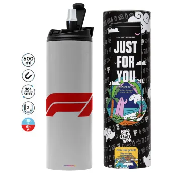 Formula 1, Tumbler stainless steel GREY 600ml