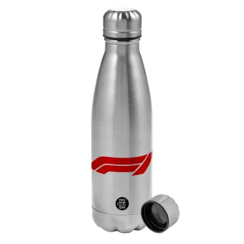 Formula 1, Metallic water bottle, stainless steel, 750ml
