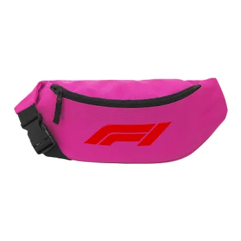 Formula 1, Unisex waist bag (banana) in PINK color with 2 pockets