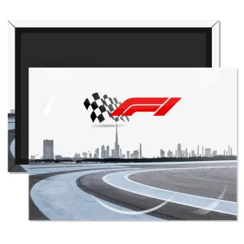Formula 1, Ορθογώνιο μαγνητάκι ψυγείου διάστασης 9x6cm