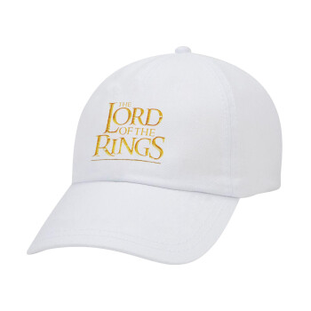 The Lord of the Rings, Καπέλο ενηλίκων Jockey Λευκό (snapback, 5-φύλλο, unisex)