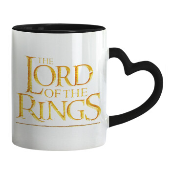 The Lord of the Rings, Mug heart black handle, ceramic, 330ml
