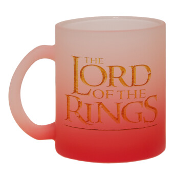 The Lord of the Rings, Κούπα γυάλινη δίχρωμη με βάση το κόκκινο ματ, 330ml