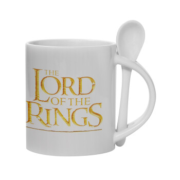 The Lord of the Rings, Ceramic coffee mug with Spoon, 330ml (1pcs)