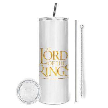The Lord of the Rings, Tumbler stainless steel 600ml, with metal straw & cleaning brush