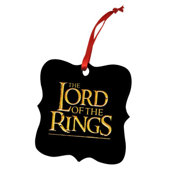 The Lord of the Rings, Christmas ornament polygon wooden 7.5cm