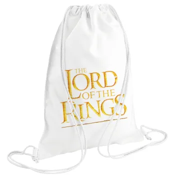 The Lord of the Rings, Τσάντα πλάτης πουγκί GYMBAG λευκή (28x40cm)