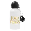 Metal water bottle, White, aluminum 500ml