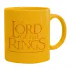 Ceramic coffee mug yellow, 330ml