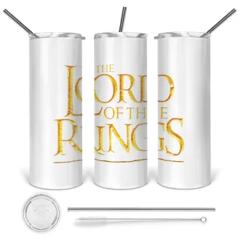 The Lord of the Rings, Tumbler stainless steel 600ml, with metal straw & cleaning brush