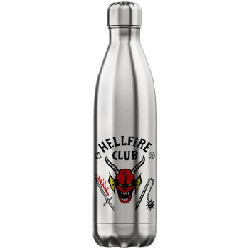 Hellfire CLub, Stranger Things, Inox (Stainless steel) hot metal mug, double wall, 750ml