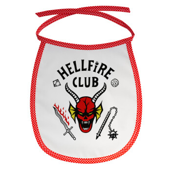 Hellfire CLub, Stranger Things, Σαλιάρα μωρού αλέκιαστη με κορδόνι Κόκκινη