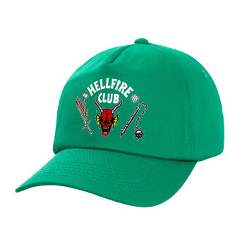 Hellfire CLub, Stranger Things, Καπέλο Baseball, 100% Βαμβακερό, Low profile, Πράσινο