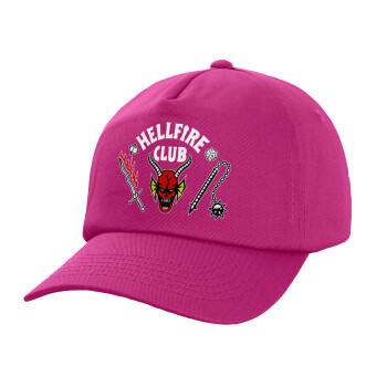 Hellfire CLub, Stranger Things, Καπέλο παιδικό Baseball, 100% Βαμβακερό,  purple
