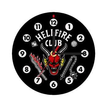 Hellfire CLub, Stranger Things, Wooden wall clock (20cm)