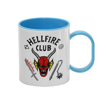 Hellfire CLub, Stranger Things, Κούπα (πλαστική) (BPA-FREE) Polymer Μπλε για παιδιά, 330ml
