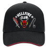 DRILL Adult Ultimate Hat BLACK/RED, (100% COTTON, ADULT, UNISEX, ONE SIZE)