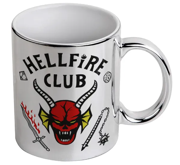 Hellfire CLub — Κούπα κεραμική, ασημένια καθρέπτης, 330ml