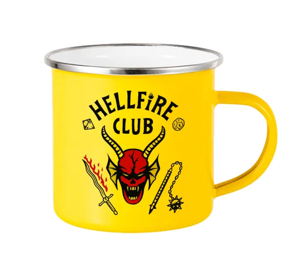 Hellfire CLub — Κούπα Μεταλλική εμαγιέ Κίτρινη 360ml