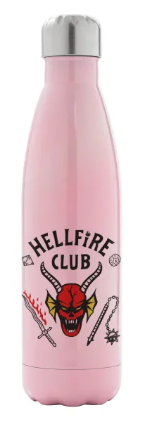 Hellfire CLub — Μεταλλικό παγούρι θερμός Ροζ Ιριδίζον (Stainless steel), διπλού τοιχώματος, 500ml
