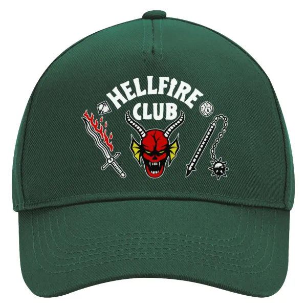 Hellfire CLub — Adult Ultimate Hat GREEN, (100% COTTON DRILL, ADULT, UNISEX, ONE SIZE)