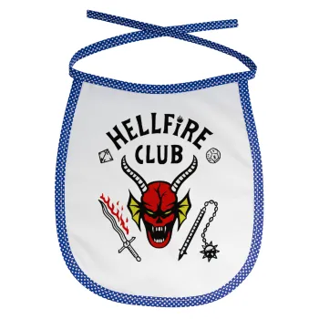 Hellfire CLub, Stranger Things, Σαλιάρα μωρού αλέκιαστη με κορδόνι Μπλε