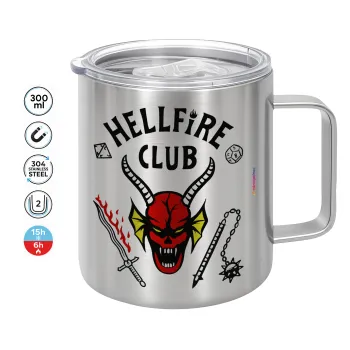 Hellfire CLub, Stranger Things, Mug Stainless steel double wall 300ml