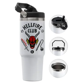 Hellfire CLub, Stranger Things, 30oz stainless Steel Tumbler with Handle
