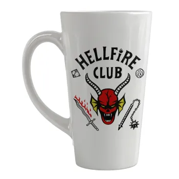 Hellfire CLub, Stranger Things, Κούπα κωνική Latte Μεγάλη, κεραμική, 450ml