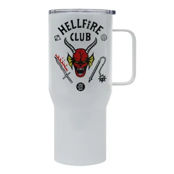 Hellfire CLub, Stranger Things, Tumbler με καπάκι, διπλού τοιχώματος (θερμό) 750L