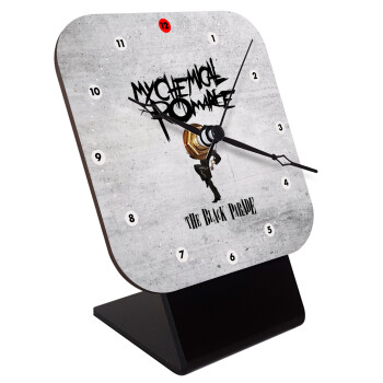 My Chemical Romance Black Parade, Επιτραπέζιο ρολόι ξύλινο με δείκτες (10cm)