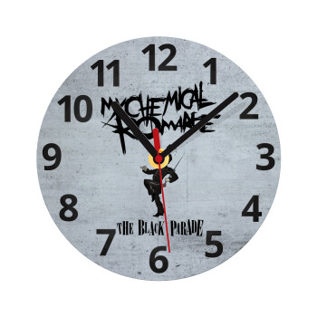 My Chemical Romance Black Parade, Ρολόι τοίχου γυάλινο (20cm)