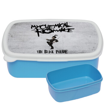 My Chemical Romance Black Parade, ΜΠΛΕ παιδικό δοχείο φαγητού (lunchbox) πλαστικό (BPA-FREE) Lunch Βox M18 x Π13 x Υ6cm