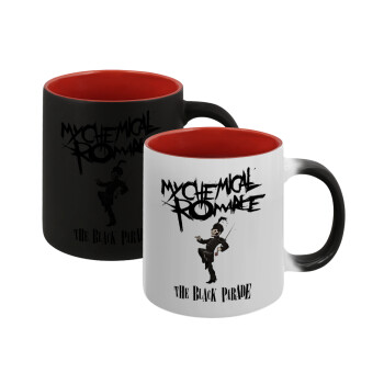 My Chemical Romance Black Parade, Κούπα Μαγική εσωτερικό κόκκινο, κεραμική, 330ml που αλλάζει χρώμα με το ζεστό ρόφημα
