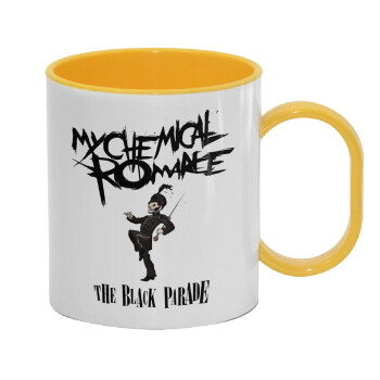 My Chemical Romance Black Parade, Κούπα (πλαστική) (BPA-FREE) Polymer Κίτρινη για παιδιά, 330ml
