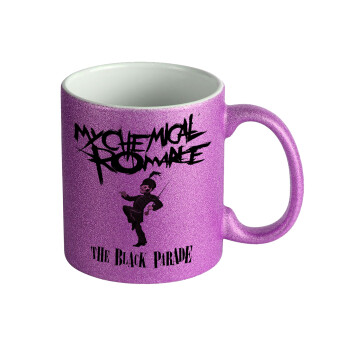 My Chemical Romance Black Parade, Κούπα Μωβ Glitter που γυαλίζει, κεραμική, 330ml