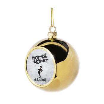My Chemical Romance Black Parade, Χριστουγεννιάτικη μπάλα δένδρου Χρυσή 8cm
