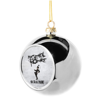 My Chemical Romance Black Parade, Χριστουγεννιάτικη μπάλα δένδρου Ασημένια 8cm