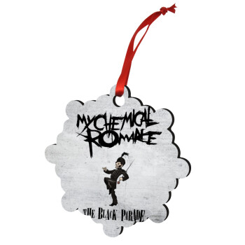 My Chemical Romance Black Parade, Χριστουγεννιάτικο στολίδι snowflake ξύλινο 7.5cm