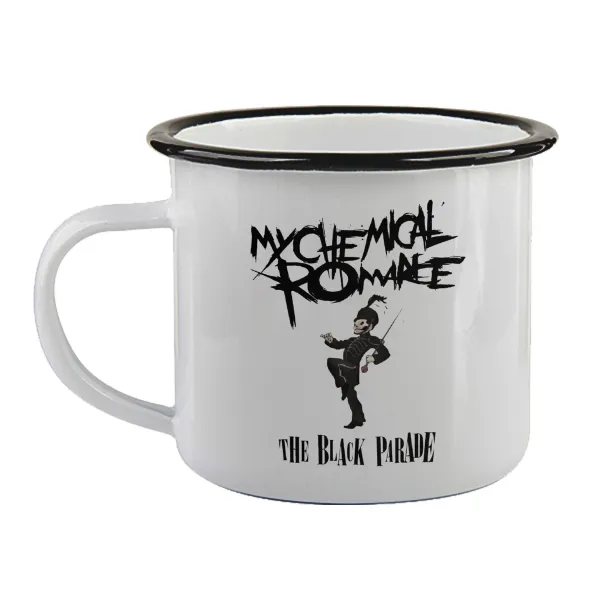 My Chemical Romance Black Parade — Enamel mug with black rim, 360ml