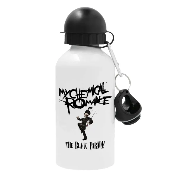 My Chemical Romance Black Parade — Metal water bottle, White, aluminum 500ml