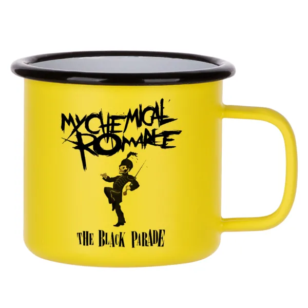 My Chemical Romance Black Parade — Κούπα Μεταλλική εμαγιέ ΜΑΤ Κίτρινη 360ml
