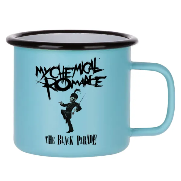 My Chemical Romance Black Parade — Κούπα Μεταλλική εμαγιέ ΜΑΤ σιέλ 360ml