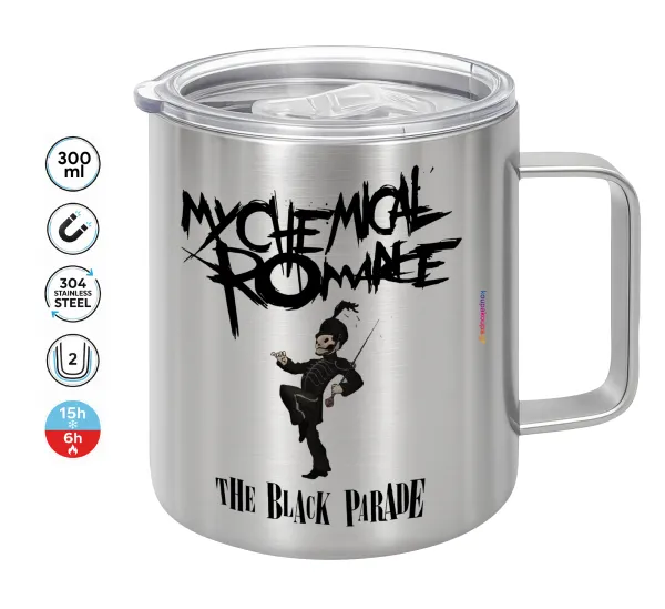 My Chemical Romance Black Parade — Double-walled stainless steel mug 300ml with temperature-retaining lid