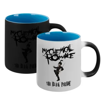 My Chemical Romance Black Parade, Κούπα Μαγική εσωτερικό μπλε, κεραμική 330ml που αλλάζει χρώμα με το ζεστό ρόφημα